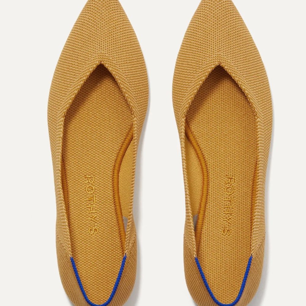Rothy's Point in Sunflower, Size 8.5 (39 EU)